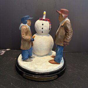 Aflac 2003 Holiday Commercial Snowman Figurine Limited Edition